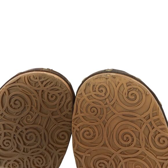 Ugg Australia Women Kalie S/N 5425 Brown Leather Stud Sheepskin Clogs US7 EUR38 - Picture 11 of 11